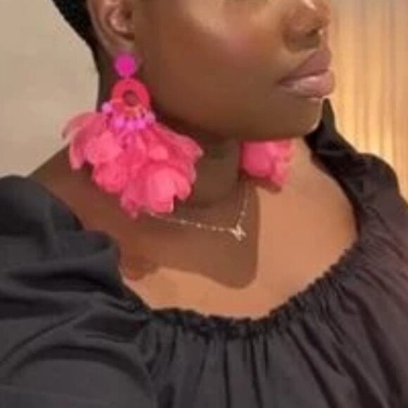 Pink Petal Earrings - Picture 9 of 12